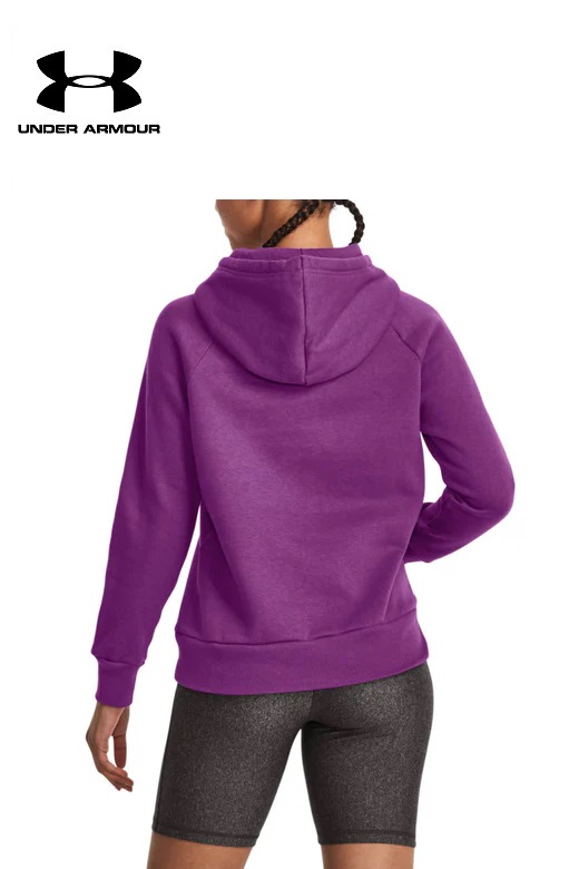 Under Armour női  pulóver kapucnis - lila Rival Fleece