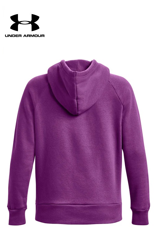 Under Armour női  pulóver kapucnis - lila Rival Fleece