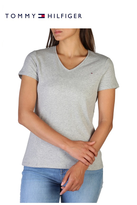Tommy Hilfiger női póló - szürke Tommy Hilfiger női póló - szürke