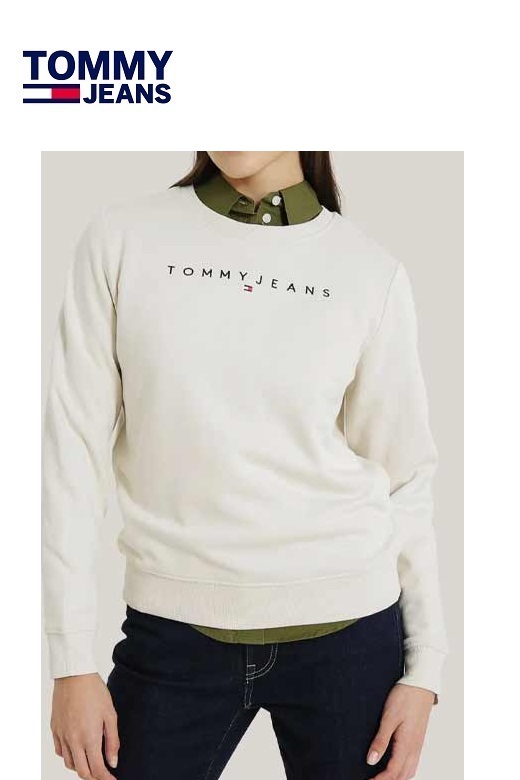 Tommy Jeans női pulóver - bézs Tommy Jeans női pulóver - bézs