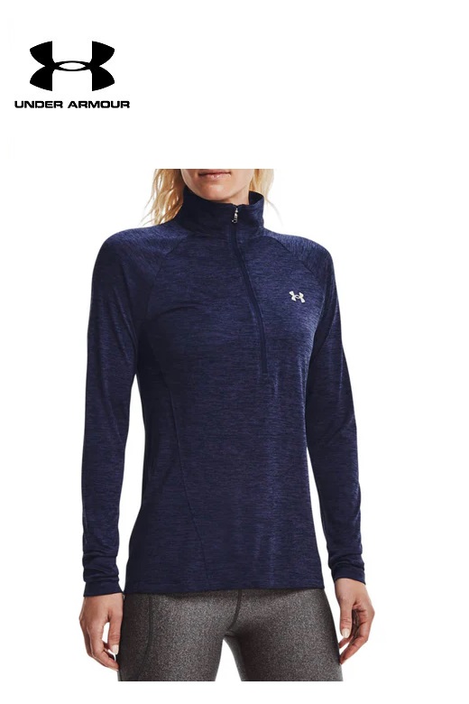 Under Armour női hosszú ujjú póló - sötétkék edzéshez Under Armour női hosszú ujjú póló - sötétkék edzéshez